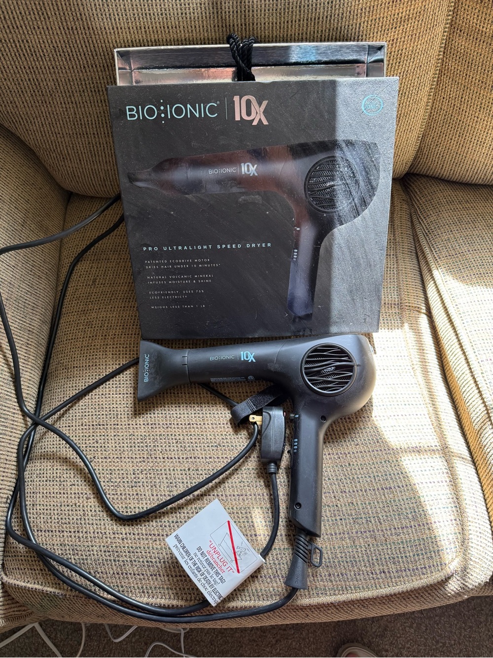 Bio Ionic 10X Pro Ultralight Speed Dryer - Black